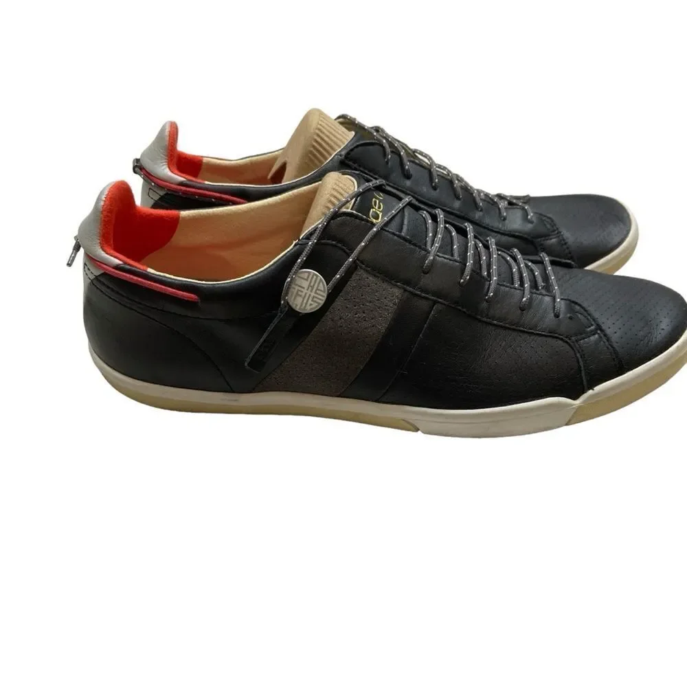 Plae Brand Mulberry Black Leather Sneakers Size 10.5 Men, Size‎ 12 Women